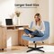 Yssoa Criss Cross Chair Legged, Home Office Desk Chair No Wheels Armless, Wide Seat Swivel Vanity C 3A88FNCHAIROFFICEBLU01 - alternate 8