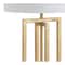 Jonathan Y Anya 20.25" Organic Modern Geometric Interlocking Rectangular Metal LED Table Lamp w/Marble Base, Gol JYL1039A - alternate 13