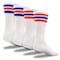 Railroad Sock "Team Spirit" Striped Crew Socks, Orange/Blue, 2PK 1570S OR/BL - alternate 5