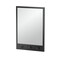 Gatco Glamorous 29" Mirror with 3 Hooks, Matte Black 1836MX - alternate 1