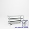 Pucel Heavy Duty Shop Truck, 60 in W x 24 in D x 33.5 in H, Three Shelves, Push Handle, Gray 2460-DT-3S - alternate 1