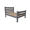 Homeroots Gray Solid Wood Full Bed Frame 546954 - alternate 5