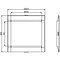 Siemens cover frame for door cutout 104.6 x 84.7mm WxH accessory for: circuit 3VA9253-0SB20 - alternate 3