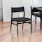 Homeroots Five Piece Brown and Black Oval Dining Set with Four Chairs 571721 - alternate 8