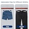 Serenelife Skirt and Pant Hanger with Adjustable Non-Slip Steel Clips, Premium Wooden, 360 degrees, 10PK SLWPHBR10 - alternate 5