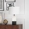 Homeroots 21" Black and White Marble Table Lamp With White Drum Shade 524412 - alternate 8
