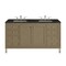 James Martin Vanities Chicago 60" Double Vanity, Walnut Whisper, w/ 3 CM Phantome Eclos Top 503-V60D-WLW-3PHT - alternate 1