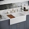 Whitehaus Collection 30 in Reversible Single Bowl Workstation Fireclay Sink Set /w Smooth Front Apron WHLW3019 - alternate 6