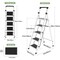 Wrightmaster 5-Step Iron Step Stool (9 ft. Reach), 330 lb. Load Capacity with Workbench and Anti-Slip Wide Pedals ZR-C5-WHITE - alternate 6