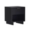 Manhattan Comfort Elara 18 in Solid Wood Nightstand in Black (1-Drawer) NS1794-2 - alternate 7