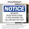 Signmission Warning Nude People Here If This Offends, 7 Inch X 5 Inch, Vinyl Decal, 2PK OS-2PACK-NS-D-57-L-18917 - alternate 5