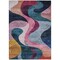 Homeroots 3' X 5' Green Pink And Teal Blue Abstract Washable Indoor Outdoor Area Rug 604456 - alternate 9