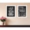 Homeroots Set Of Two Vintage Chalkboard Blooms White Framed Print Wall Art, 2PK 407976 - alternate 4