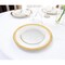 Homeroots 13in Clear And Gold Glass Charger Plate 386761 - alternate 5