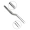 A2Z Scilab Offset Culinary Tweezers, Precision Serrated Jaws, 5.5 Inch, Stainless Steel Tongs A2Z-ZR1053 - alternate 1
