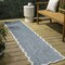 Jonathan Y Alice Classic Cottage Two-Tone Scalloped Turquoise/Cream 2 ft. x 8 ft. Shaped Runner Rug SHP103D-28 - alternate 1