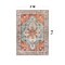 World Rug Gallery Transitional Medallion Washable Non Slip Area Rug 3 ft x 5 ft Multi WR78MULTI3X5 - alternate 8