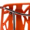 Leisuremod Modern Asbury Dining Chair with Chromed Legs, Orange, 2PK AC16OR2 - alternate 10
