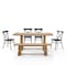 Crosley Joanna 6-Piece Dining Table Set For 7 W/Camille Chairs KF20023RB-MB - alternate 8