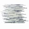 Apollo Tile White 11.8 in x 11.8 in Glass, Metal Glossy Floor and Wall Mosaic Tile 4.83 sqft/case, 5PK APLCAS88006A - alternate 1