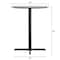 Flash Furniture 36" Round Tabletop, Seamless Surface Technology, Gray Faux Concrete, 30"x30" Black Bar Height X-Base ST-RD36-CMGY-T3030B-GG - alternate 9