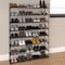 Home-Complete Shoe Rack 8-Tier Shoe Organizer for Closet, Bathroom, Entryway Shelf Holds 40 Pairs Sneakers, Black HC-2105-BLK - alternate 6