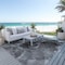 Homeroots 8' X 10' Black Gray And White Abstract Washable Indoor Outdoor Area Rug 559448 - alternate 6