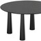 Homeroots 59" Black Solid Wood Round Top Dining Table 720690 - alternate 4