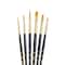 Princeton RealValue Brush Set, Gold Taklon Bristles, Short Handle Mixed Media Paintbrush, 6-Piece Set, 2PK PR9137 - alternate 3