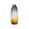 Homeroots 17" Charcoal And Orange Ombre Glass Table Vase 574232 - alternate 9