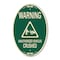 Signmission Warning Unauthorized Vehicles Crushed with Gr, 12 In X 18 In Architectural, Heavy Gauge Aluminum A-OV-G-1218-22709 - alternate 1