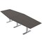 Skutchi Designs 12 Person Conference Table With Power Unit | 12' Hexagon Table | Harmony Series HAR-HEX.IR-48X144-T-K458-NA - alternate 1