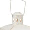Homeroots Set of Two Clear And White Glass And Metal Tabletop Lantern Candle Holders, 2PK 719769 - alternate 6
