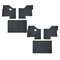Mytee Products (2 Pack) Semi Truck Floor Mats Fits Kenworth & Peterbilt Models - 3 Pcs Set, 2PK MAT-KWPAT3P-2D1323x2 - alternate 9