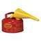 Eagle UI-10-FS Safety Can, 1 gal, Steel, Red, Galvanized UI10FS - alternate 1