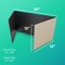 Flipside 12 x 48 Study Carrel Black Corrugated Pack of 12 60050-12 - alternate 8