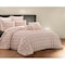 Homeroots Blush Queen Polyester 180 Thread Count Washable Duvet Cover Set 529023 - alternate 9