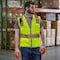 Dome75 Hi-Vis Safety Vest SM/MD Class ANSI/ISEA 107-2020 Class 2 , Zipper 6 Pockets, 2 Mic Tab DV2123 - alternate 8