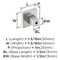 Amerock Monument 1-3/16 inch (30mm) Length Satin Nickel Cabinet Knob, 10PK 10VMP36905G10 - alternate 5