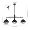 Jonathan Y Levi 40.5" 3-Light Industrial Farmhouse Iron Linear LED Pendant, Oil Rubbed Bronze JYL1119A - alternate 11