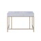 Homeroots 43" Silver and Champagne Writing Desk 319070 - alternate 6