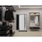 Vdomdoors Front Exterior Prehung Steel Door Ronex1011 Grey Sidelight Exterior Window Sidelite Stainless RONEX1011EXD-GRE-W36+14 x H80-RH-I - alternate 7