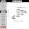 Delta 3-hole 4-16" installation Hole Widespread Lavatory Faucet, Chrome 3567-MPU-DST - alternate 7