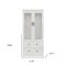 Homeroots 71" White Wood Two Door Two Drawer Combo Dresser 617971 - alternate 17