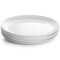 Gibson Ultra Olstead 8 Piece Break-Resistant Tempered Opal Glass Dinner Plate Set in White 138951.08 - alternate 6