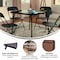 Flash Furniture 33.5 W, 33.5 L, 27.75 H, Foam, Medium Density Fiberboard, Metal, Plastic, Vinyl Top, Black 3-JB-2-GG - alternate 18