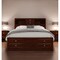 Homeroots Merlot Solid Wood Queen Bed Frame With Eight Drawers 383805 - alternate 5
