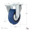 Richelieu Industrial Blue Elastic Rubber Caster, Fixed, with Plate, Blue F08334 - alternate 4
