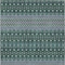 Homeroots 5' X 8' Green Blue And Purple Tribal Washable Indoor Outdoor Area Rug 582561 - alternate 9