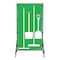 5S Supplies Housekeeping Shadow Board Broom Station V10, Green / White, Kit, No Text HSB-V10-GREEN/WHITE-KIT-NO TEXT - alternate 1